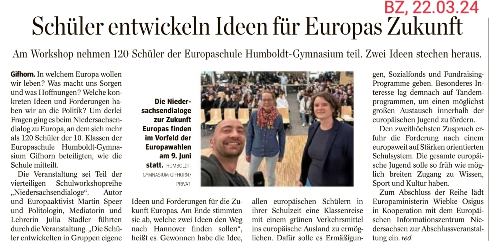 Europadialog Zeitung